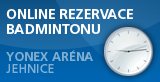 badminton arena Brno -Jehnice, online rezervace