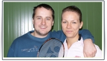 Robo Antl a Saša Pieružková, pořadatelé badminton tour v Trenčíně