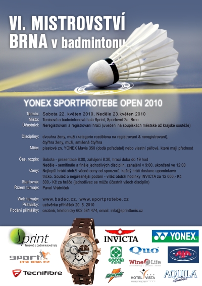 VI. Mistrovství Brna v Badmintonu